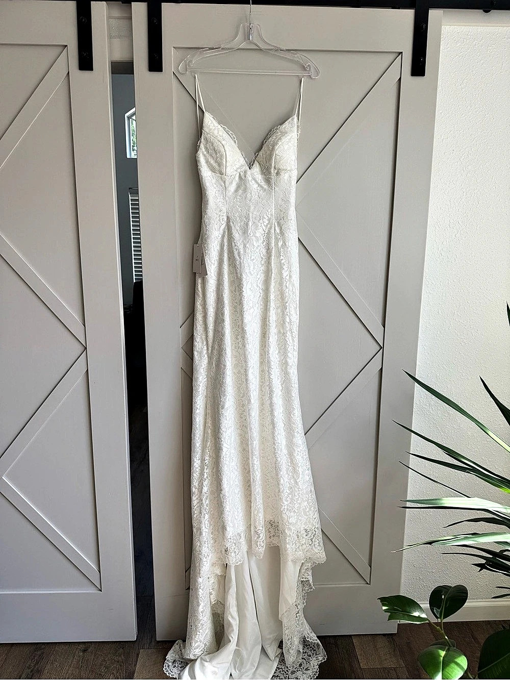 Merry's Lace Wedding Dress White Size S NWT